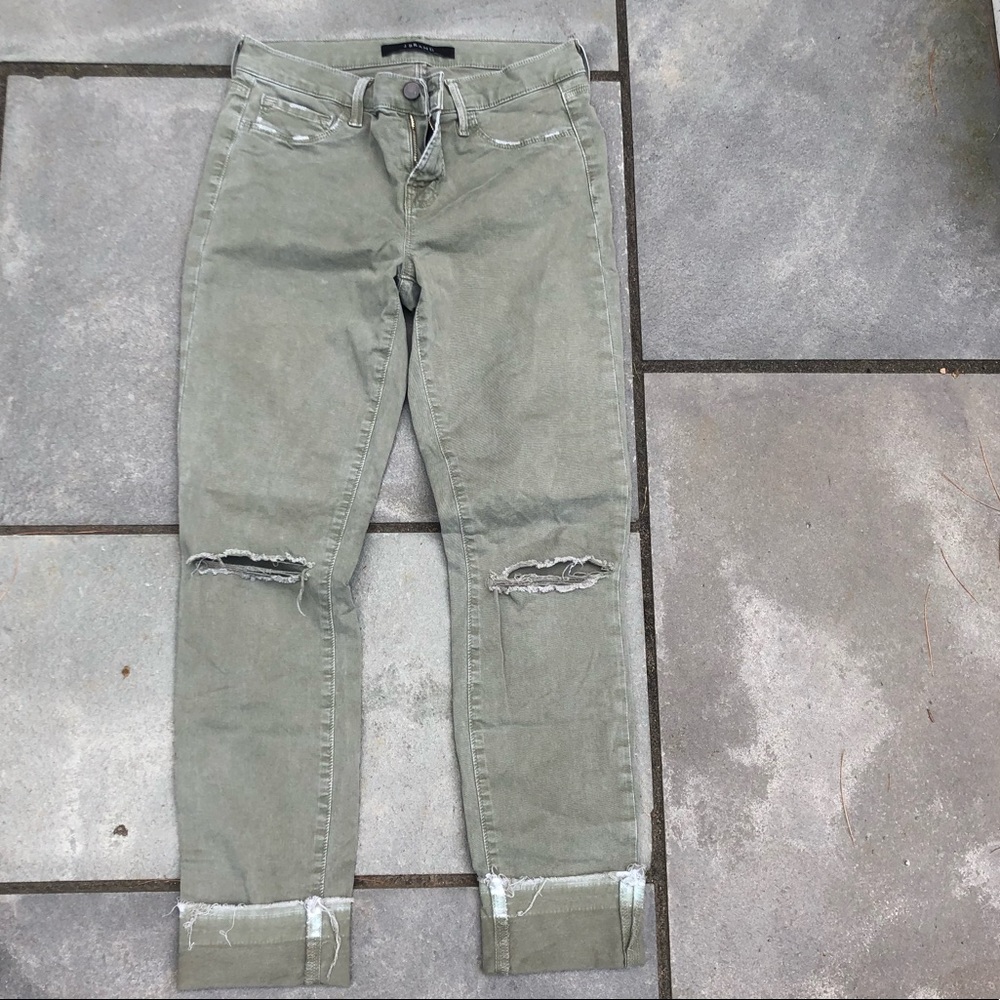 JBRAND skinny jeans with knee rips